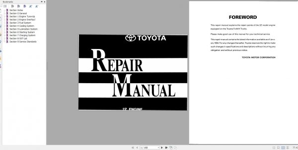 download Toyota 2Z engine workshop manual